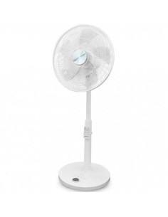 GRUNKEL VENTILADOR DE PIE 2-28W REGULABLE ULTRASILENCIOSO PROGRAMABLE 12 VELOCIDADES BLANCO