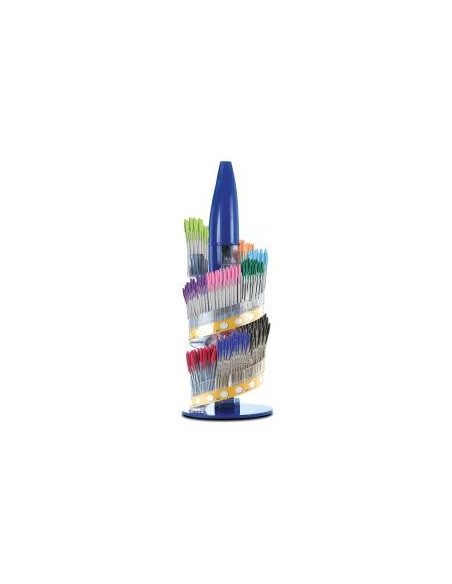 BIC EXPOSITOR CRISTAL FAMILY SURTIDO  REGALO DE 3 CAJAS DE CRISTAL AZUL
