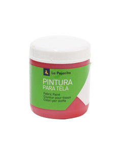 BOTE PINTURA LA PAJARITA PARA TELA 250ml ESCARLATA