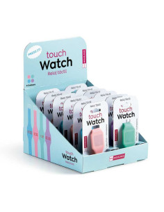 EXPOSITOR 12 RELOJES DIGITALES TÁCTILES SILICONA BACK2FUN