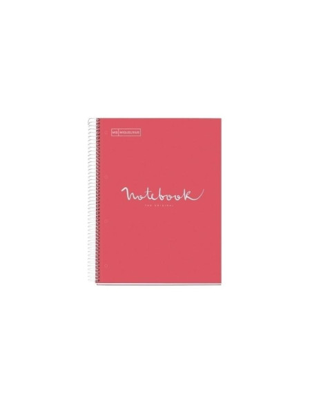 CUADERNO MIQUEL RIUS NOTEBOOK 1 ESPIRAL EMOTIONS 80h A4 5x5 INTENSOS