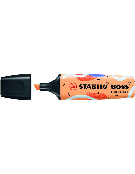 MARCADOR FLUOR STABILO BOSS 70 BY JU SCHNEE PASTEL  NARANJA PALIDO