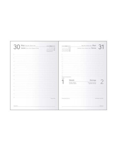 DOHE AGENDA ANUAL SÍNTEX 14X20CM DP NEGRO 2025