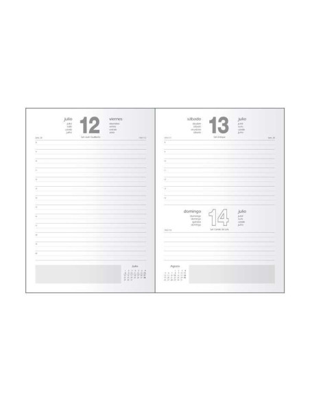 DOHE AGENDA ANUAL SEGOVIA 14X20CM DP NEGRO 2025