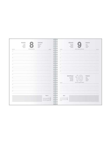 AGENDA 2026 DOHE SEGOVIA ESPIRAL DÍA PÁGINA 14x20cm CASTELLANO