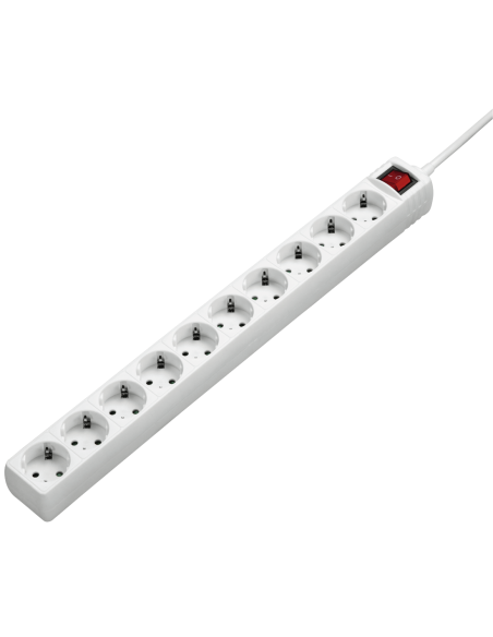 REGLETA 10 TOMAS HAMA CON INTERRUPTOR