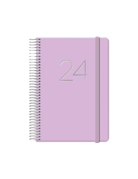 DOHE AGENDA ANUAL GLOSS ESPIRAL 125X18CM DP CIERRE CGOMA MORADO 2026