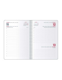 DOHE AGENDA ANUAL GLOSS ESPIRAL 125X18CM DP CIERRE CGOMA MORADO 2026 2