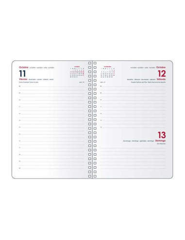 DOHE AGENDA ANUAL GLOSS ESPIRAL 125X18CM DP CIERRE CGOMA MORADO 2026