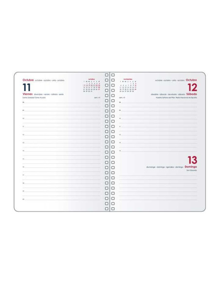 DOHE AGENDA ANUAL GLOSS ESPIRAL 125X18CM DP CIERRE CGOMA MORADO 2026