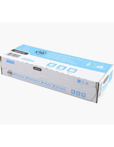 CAJA 10 ROLLOS PAPEL TÉRMICO EXACOMPTA 57x60mm