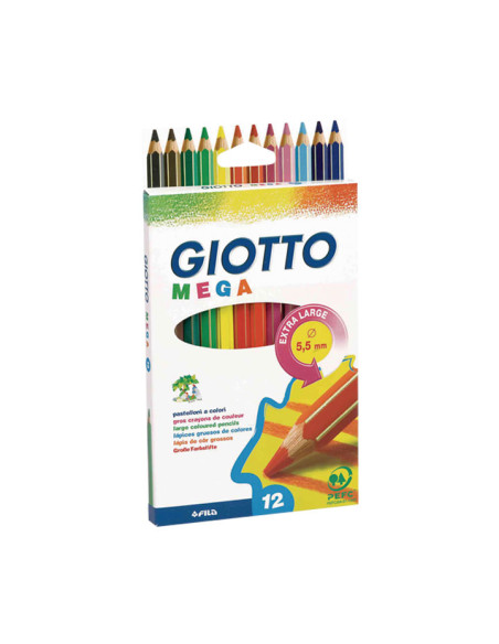 ESTUCHE 12 LÁPICES GIOTTO MEGA