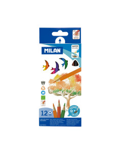 CAJA 12 LÁPICES MILAN ACUAREABLES TRIANGULAR