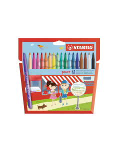 ESTUCHE 18 ROTULADORES STABILO POWER