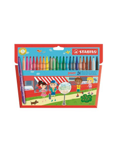 ESTUCHE 24 ROTULADORES STABILO POWER