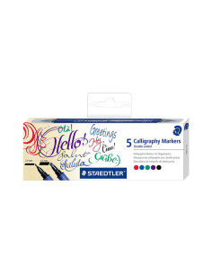 CAJA 5 ROTULADORES STAEDTLER CALLIGRAPH DUO