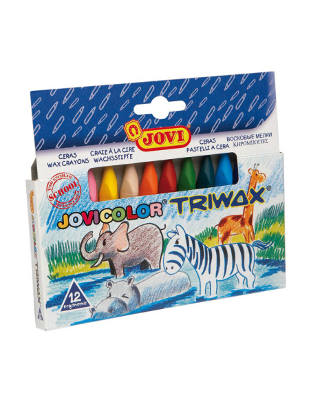 CAJA 12 CERAS JOVI TRIWAX SURTIDO