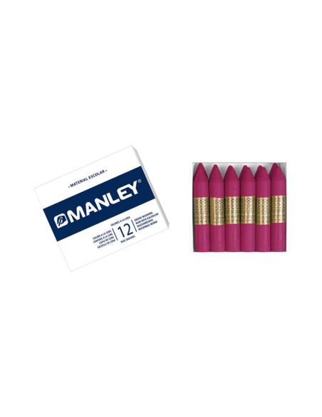 MANLEY ESTUCHE DE 12 CERAS 60MM 13 VIOLETA NATURAL