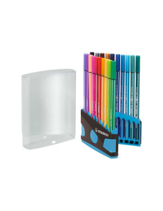 STABILO ROTULADOR PEN 68 COLORES SURTIDOS ESTUCHE PARADE ANTRACITA-AZUL 20 UD 2