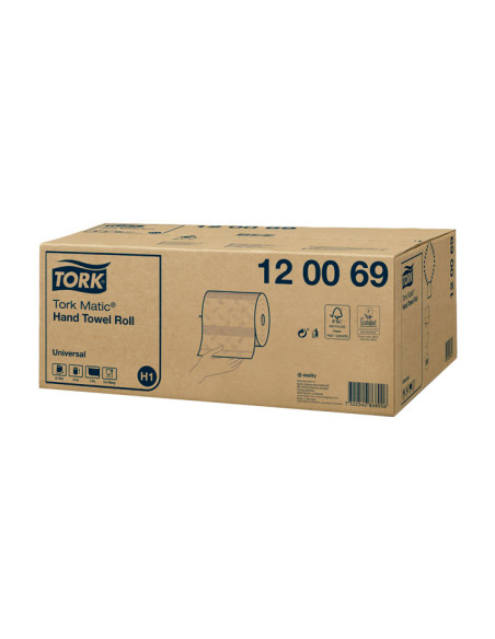CAJA 6 ROLLOS TOALLAS DE MANOS TORK MATIC ADVANCED