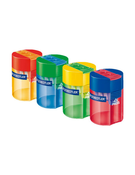 SACAPUNTAS DOBLE AGUJERO STAEDTLER COLORES SURTIDO