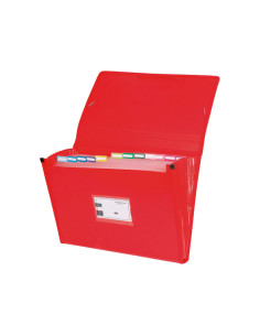 CARPETA CLASIFICADORA GRAFOPLAS CON FUELLE MULTILINE ROJO 2