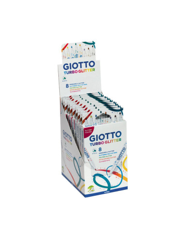 ESTUCHE 8 ROTULADORES GIOTTO TURBO GLITTER