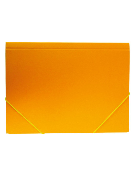 CARPETA de GOMAS y SOLAPAS MARIOLA CARTON ABG F AMARILLO