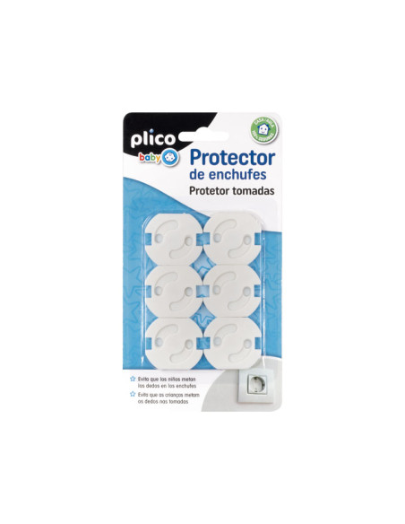 PACK 6 PROTECTORES DE ENCHUFES PLICO