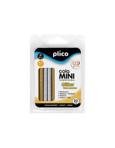 BLÍSTER 22 BARRAS COLA PLICO Ø 8mm x 95mm PURPURINA