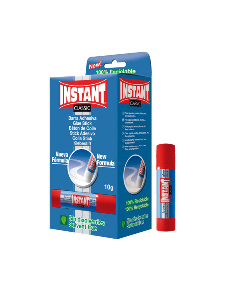 INSTANT PEGAMENTO EN BARRA CLASSIC 10GR SIN DISOLVENTES