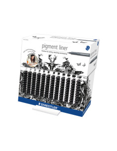 EXPOSITOR 120 ROTULADORES STAEDTLER PIGMENT LINER 308 CLÁSICOS