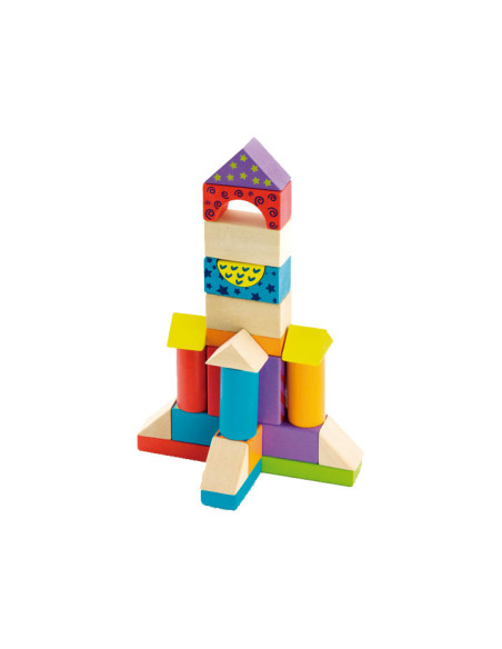 CAJA 100 BLOQUES DE MADERA ANDREU TOYS