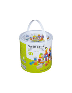 CAJA 50 BLOQUES DE MADERA ANDREU TOYS