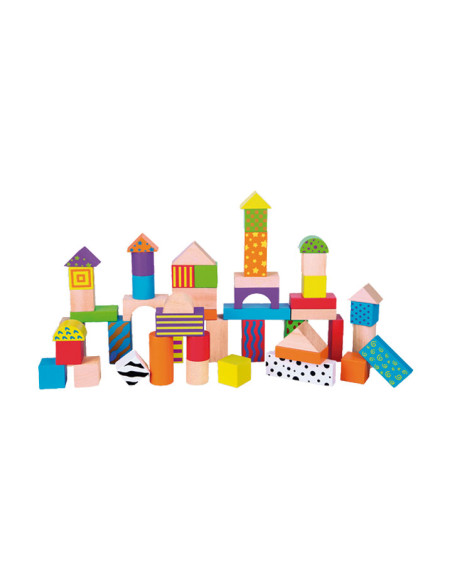 CAJA 50 BLOQUES DE MADERA ANDREU TOYS