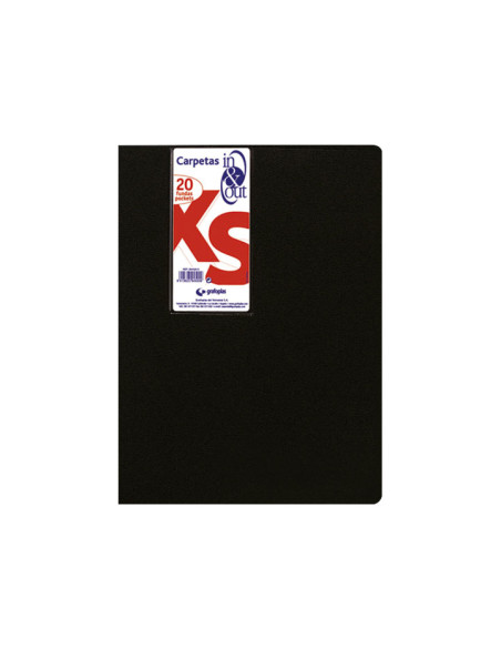 CARPETA CON 20 FUNDAS GRAFOPLÁS IN & OUT XS