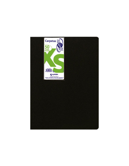 CARPETA CON 50 FUNDAS GRAFOPLÁS IN & OUT XS