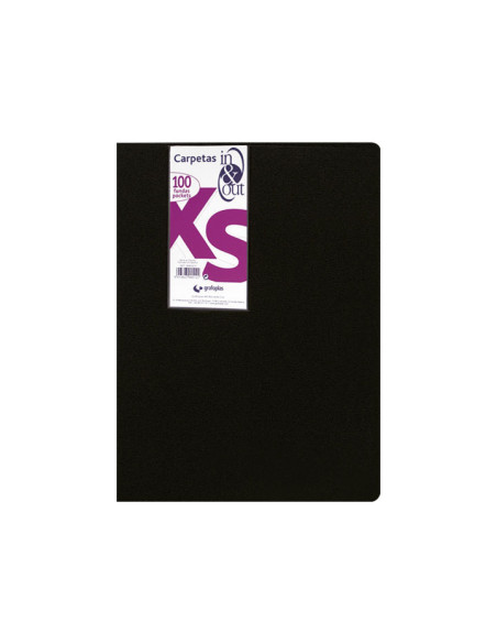 CARPETA CON 100 FUNDAS GRAFOPLÁS IN & OUT XS