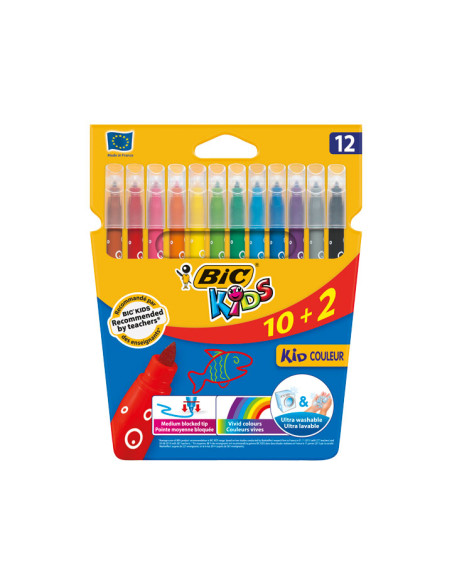 ESTUCHE 10 2 ROTULADORES BIC KID COULEUR SURTIDO