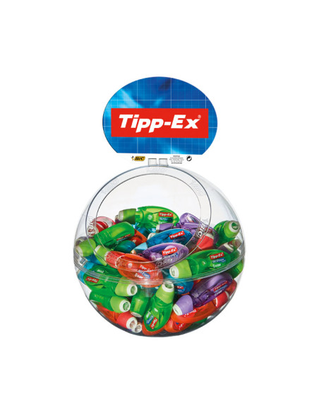 TIPP-EX CINTA CORRECTORA TIPP-EX MICRO TAPE TWIST 5MMX8M EXPOSITOR 60 UD CSURTIDOS