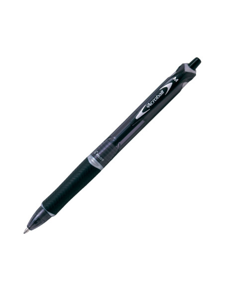 PILOT BOLÍGRAFO ACROBALL PUNTA MEDIA RETRÁCTIL NEGRO