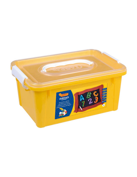 CAJA 5 BOTES PLASTILINA JOVI SOFT DOUGH BLANDIVER  ACCESORIOS LETRAS Y NÚMEROS