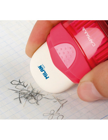 GOMA DE BORRAR MILAN ERASER & BRUSH CAPSULE