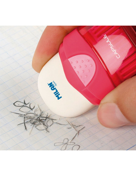 GOMA DE BORRAR MILAN ERASER & BRUSH CAPSULE
