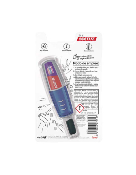 LOCTITE SUPER GLUE-3 ADHESIVO INSTANTÁNEO CREATIVE PEN 4GR
