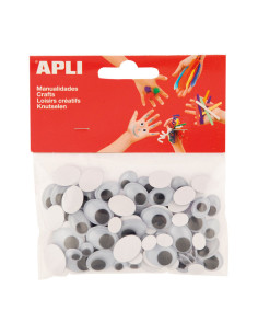 BOLSA 100 OJOS MÓVILES APLI OVALADOS MEDIDAS SURTIDAS