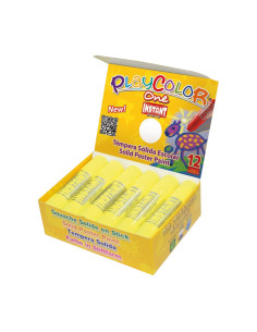 CAJA 12 TÉMPERAS PLAYCOLOR SÓLIDAS 10gr