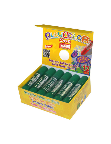 CAJA 12 TÉMPERAS PLAYCOLOR SÓLIDAS 10gr