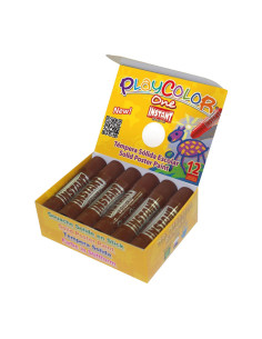 CAJA 12 TÉMPERAS PLAYCOLOR SÓLIDAS 10gr