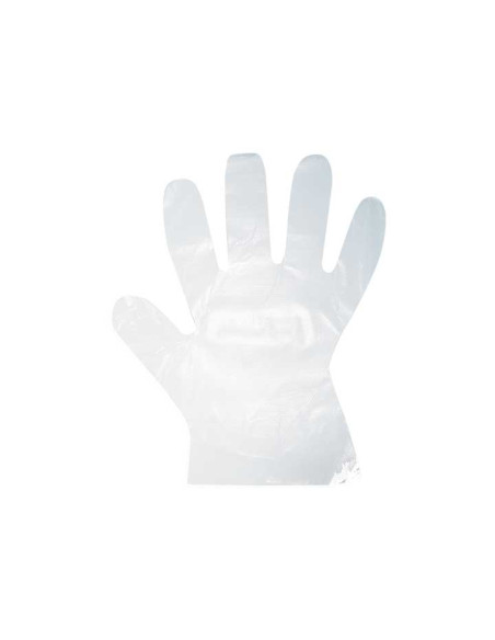 BOLSA 100 GUANTES DE POLIETILENO TALLA ÚNICA DOBLADOS POR PAR
